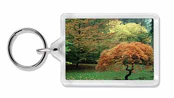 Autumn Trees Photo Keyring Animal Gift