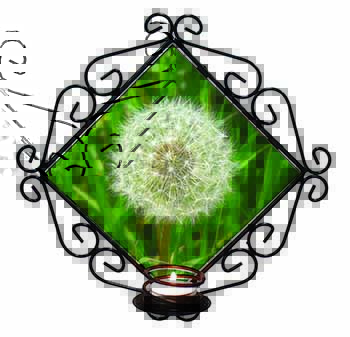 Dandelion Seeds Wrought Iron T-light Candle Holder Gift