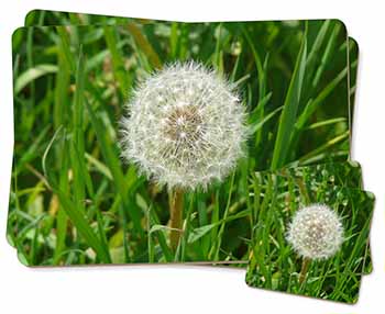 Dandelion Seeds Twin 2x Placemats+2x Coasters Set in Gift Box