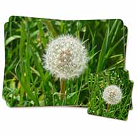 Dandelion Seeds Twin 2x Placemats+2x Coasters Set in Gift Box
