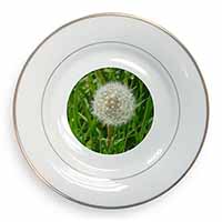 Dandelion Seeds Gold Rim Plate in Gift Box Christmas Present