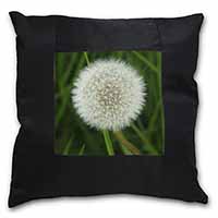 Dandelion Fairy Black Border Satin Feel Cushion Cover With Pillow Insert