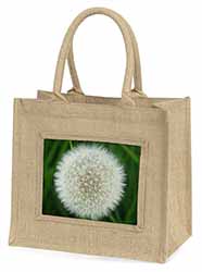 Dandelion Fairy Large Natural Jute Shopping Bag Christmas Gift Idea