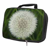 Dandelion Fairy Black Insulated School Lunch Box Bag
