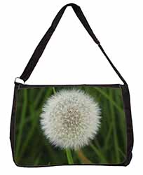 Dandelion Fairy Large Black Laptop Shoulder Bag School/College