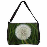 Dandelion Fairy Large Black Laptop Shoulder Bag School/College