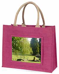 English Country Garden Large Pink Shopping Bag Christmas Present Idea