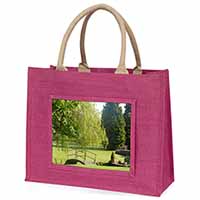 English Country Garden Large Pink Shopping Bag Christmas Present Idea