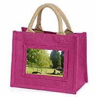 English Country Garden Little Girls Small Pink Shopping Bag Christmas Gift