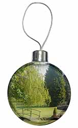 English Country Garden Christmas Tree Bauble Decoration Gift