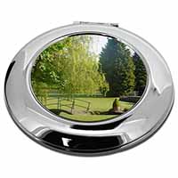 English Country Garden Make-Up Round Compact Mirror Christmas Gift