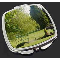 English Country Garden Make-Up Compact Mirror Stocking Filler Gift