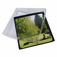 4x English Country Garden Picture Table Coasters Set in Gift Box