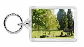 English Country Garden Photo Keyring Animal Gift