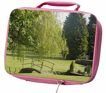 English Country Garden Insulated Pink School Lunch Box Bag