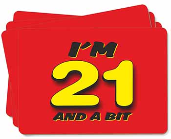 Over 21 Birthday Picture Placemats in Gift Box