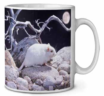 White Gerbil Ceramic 10oz Coffee Mug/Tea Cup