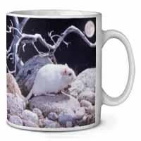 White Gerbil Ceramic 10oz Coffee Mug/Tea Cup
