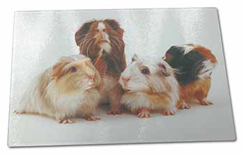 Large Glass Cutting Chopping Board Guinea Pigs