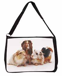 Guinea Pigs Large Black Laptop Shoulder Bag School/College