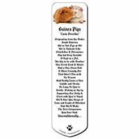 Guinea Pig Print Bookmark, Book mark, Printed full colour