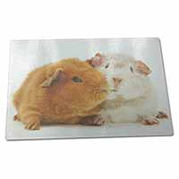 Large Glass Cutting Chopping Board Guinea Pig Print