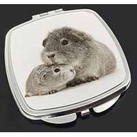 Silver Guinea Pigs Make-Up Compact Mirror