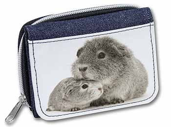 Silver Guinea Pigs Unisex Denim Purse Wallet