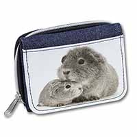 Silver Guinea Pigs Unisex Denim Purse Wallet