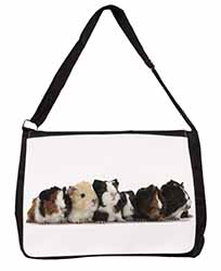 Baby Guinea Pigs Large Black Laptop Shoulder Bag School/College