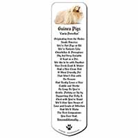 Flower in Hair Guinea Pig Bookmark, Book mark, Printed full colour