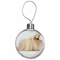 Flower in Hair Guinea Pig Christmas Bauble