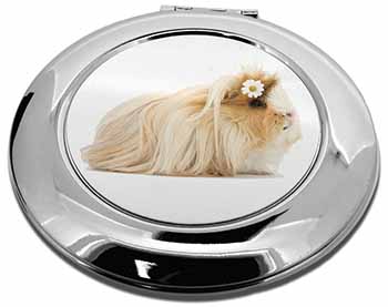 Flower in Hair Guinea Pig Make-Up Round Compact Mirror