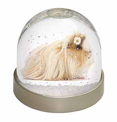 Flower in Hair Guinea Pig Snow Globe Photo Waterball