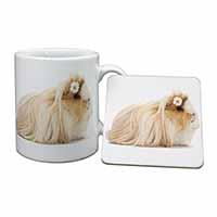 Flower in Hair Guinea Pig Mug and Coaster Set