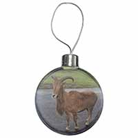 Cute Nanny Goat Christmas Bauble