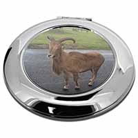 Cute Nanny Goat Make-Up Round Compact Mirror
