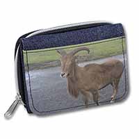 Cute Nanny Goat Unisex Denim Purse Wallet