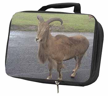 Cute Nanny Goat Black Insulated School Lunch Box/Picnic Bag