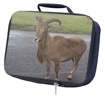 Cute Nanny Goat Navy Insulated School Lunch Box/Picnic Bag