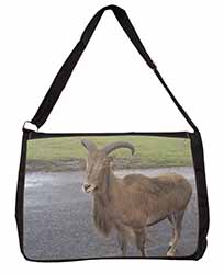 Cute Nanny Goat Large Black Laptop Shoulder Bag School/College