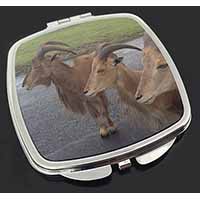 Three Cheeky Goats Make-Up Compact Mirror