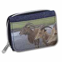 Three Cheeky Goats Unisex Denim Purse Wallet