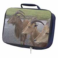 Three Cheeky Goats Navy Insulated School Lunch Box/Picnic Bag
