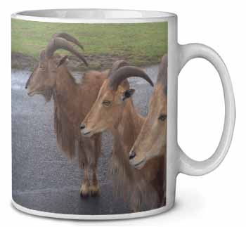 Three Cheeky Goats Ceramic 10oz Coffee Mug/Tea Cup