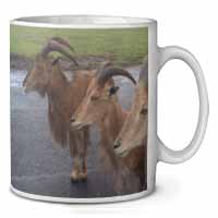 Three Cheeky Goats Ceramic 10oz Coffee Mug/Tea Cup