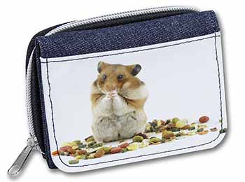 Lunch Box Hamster Unisex Denim Purse Wallet