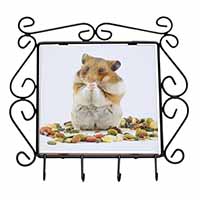 Lunch Box Hamster Wrought Iron Key Holder Hooks