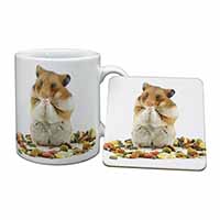 Lunch Box Hamster Mug and Coaster Set