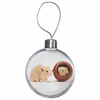Hamsters in Play Pot Christmas Bauble